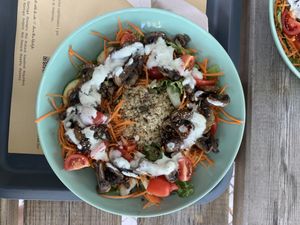 Delicious vegan salad  at Tonsai Bio  in Fatima