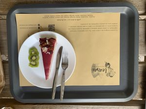 Strawberry pie at Tonsai Bio  in Fatima