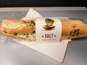 Vegan egg & mayo sandwich at Pret a Manger - Broadwick St in London
