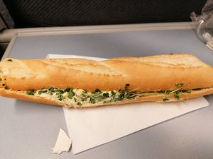 Vegan egg & mayo sandwich at Pret a Manger - Broadwick St in London