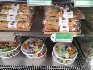 Artichoke, olive and tapenade roll and eggless mayo roll.  at Pret a Manger - Broadwick St in London