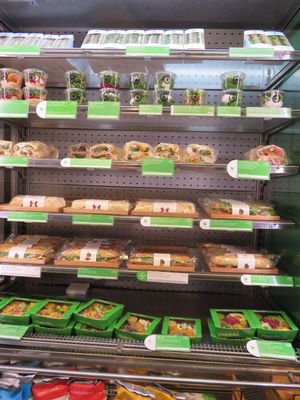 vegan options (not all)  at Pret a Manger - Broadwick St in London