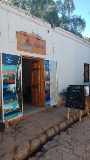 Restaurant & Cafe inside travel agency at Bum Kaldi in San Pedro De Atacama