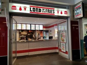 outside at Lord of the Fries in Haymarket