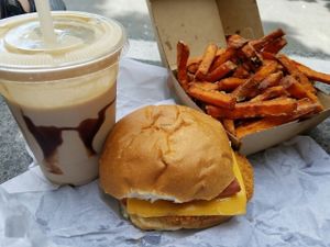 Vegan combo meal at Lord of the Fries in Haymarket