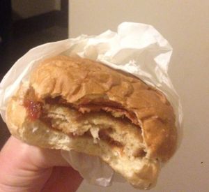 Parma burger at Lord of the Fries in Haymarket