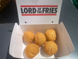 Mac and Cheese Balls  at Lord of the Fries in Haymarket