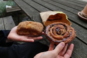 some vegan pastries at Det Rene Brød - Kronprinsessegade in Copenhagen