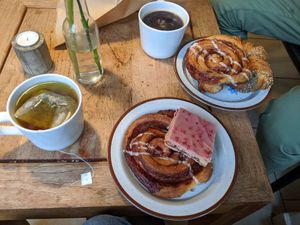 Quick breakfast at Det Rene Brød - Kronprinsessegade in Copenhagen