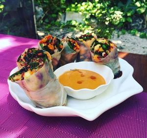 Veggie Rolls!  at Sirena Morena in Cancun