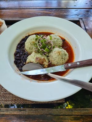 "meatballs" at Sirena Morena in Cancun
