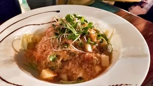 Bolognese Vegan Fetuccini at Sirena Morena in Cancun