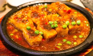 Sweet and Sour Tofu at Old Wood Village in Dubai