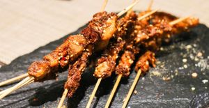 Fake Shashlik at Old Wood Village in Dubai