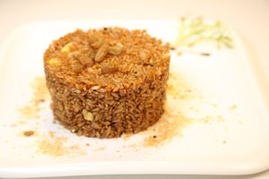 pianaple fried rice  at Old Wood Village in Dubai