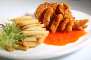  Crispy Bean & konjac flour ,fish flavor at Old Wood Village in Dubai