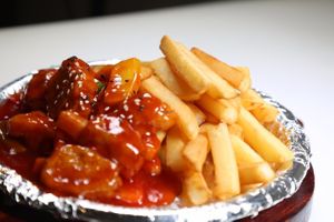 Sizzling Veg ribs at Old Wood Village in Dubai