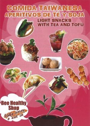 leaflet at Bee Healthy Shop in Madrid