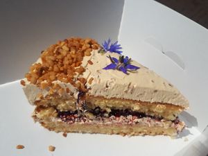Hazelnut cake 3€ at Fresco Middelburg in Middelburg