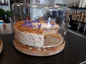 Hazelnut cake at Fresco Middelburg in Middelburg