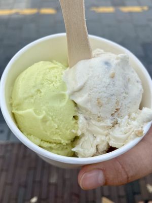 Pistache and apple pie flavours  at Fresco Middelburg in Middelburg