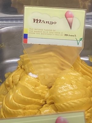 Vegan mango at Manna Gelats in Barcelona