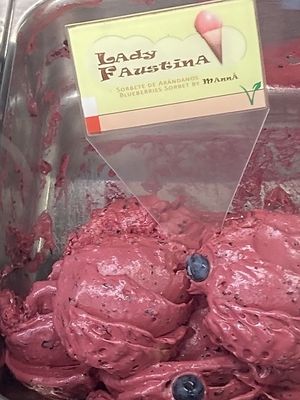 Blueberry at Manna Gelats in Barcelona