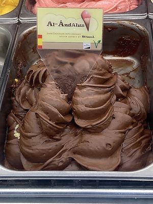 Chocolate Orange  at Manna Gelats in Barcelona
