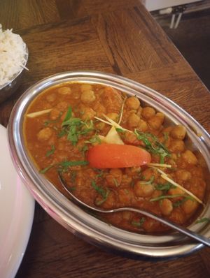 Chana masala at Maharadscha in Berlin