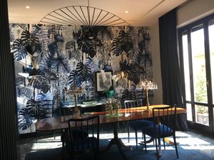 Dining area at Velona's Jungle Luxury Suites in Florence