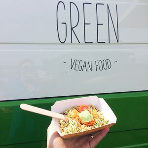 Couscous Salad following the Vegan Burger at GREEN - Food Van in Ericeira