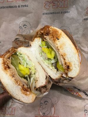 Green goblin vegan turkey sandwich  at Ike's in Berkeley