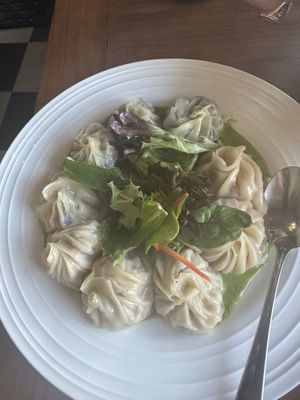 Momo combo plate - try all the Momos!   at Cafe Tibet in Berkeley
