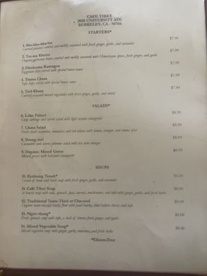   at Cafe Tibet in Berkeley