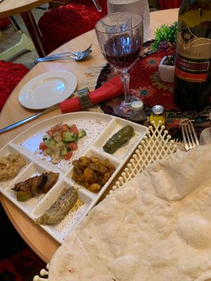 Vegan mezze  at Chechecks  in Aberfeldy