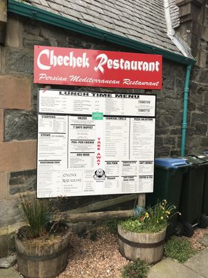 Menu at Chechecks  in Aberfeldy