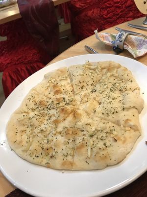 Garlic bread !  at Chechecks  in Aberfeldy