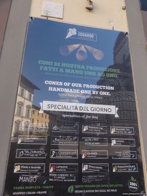 menu at Edoardo - Piazza del Duomo in Florence