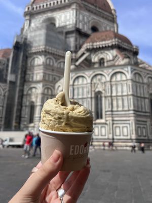 Pistachio salt gelato   at Edoardo - Piazza del Duomo in Florence