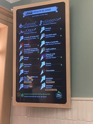 The green leaf denotes plant based. at Edoardo - Piazza del Duomo in Florence