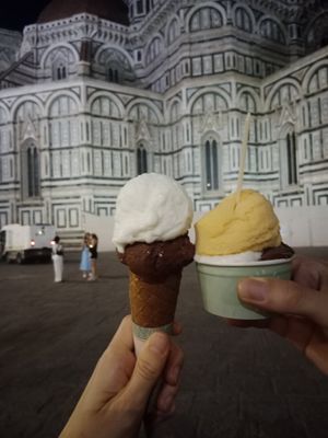 So delicious! The vegan cone is also so yummy! at Edoardo - Piazza del Duomo in Florence