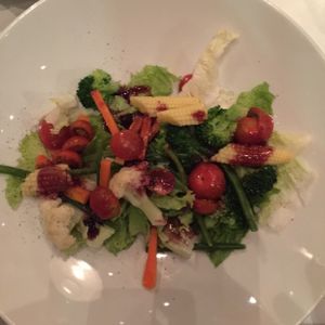 organic salad from their garden  at Hawa - Tambo del Inka in Urubamba