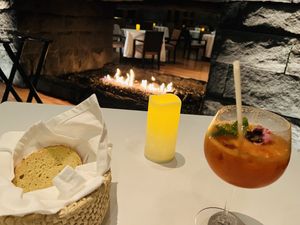 Juice with the local fruits  at Hawa - Tambo del Inka in Urubamba