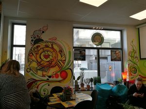 Restaurant at Juicebar Truth Health Spirit in Malmo