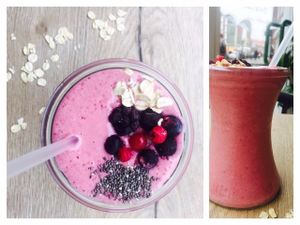 Nine to Five Recovery Smoothie
Mixed Berries, Oats, Soya Milk, Banana, Orange and Honey at Taste in Luebeck