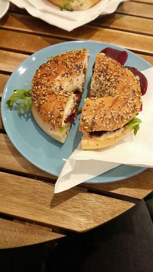 Vegan Lovestruck Bagel at Taste in Luebeck