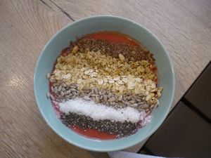 Mixed berries bowl, quite tasty at Taste in Luebeck