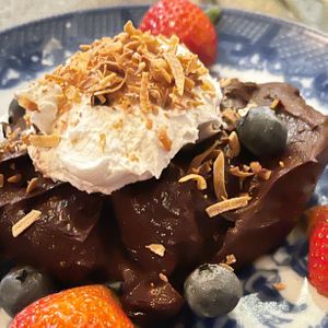 Vegan mousse at Langosta Lounge in Asbury Park