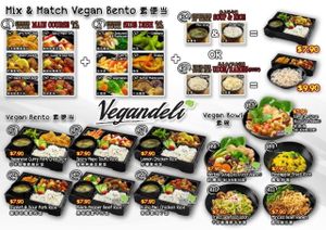 Bento Set Menu at Vegandeli in Central Singapore