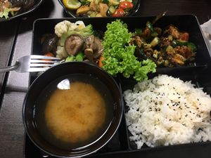Bento Set at Vegandeli in Central Singapore